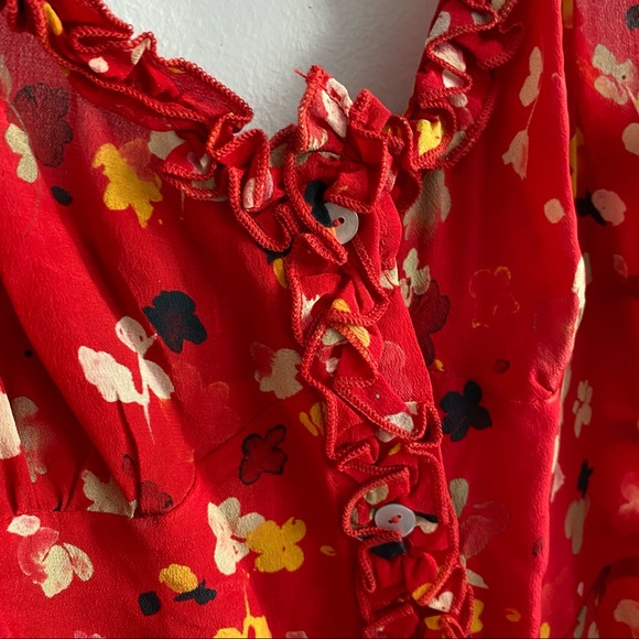 Realisation Par Red Floral Midi Dress - Picture 3 of 6
